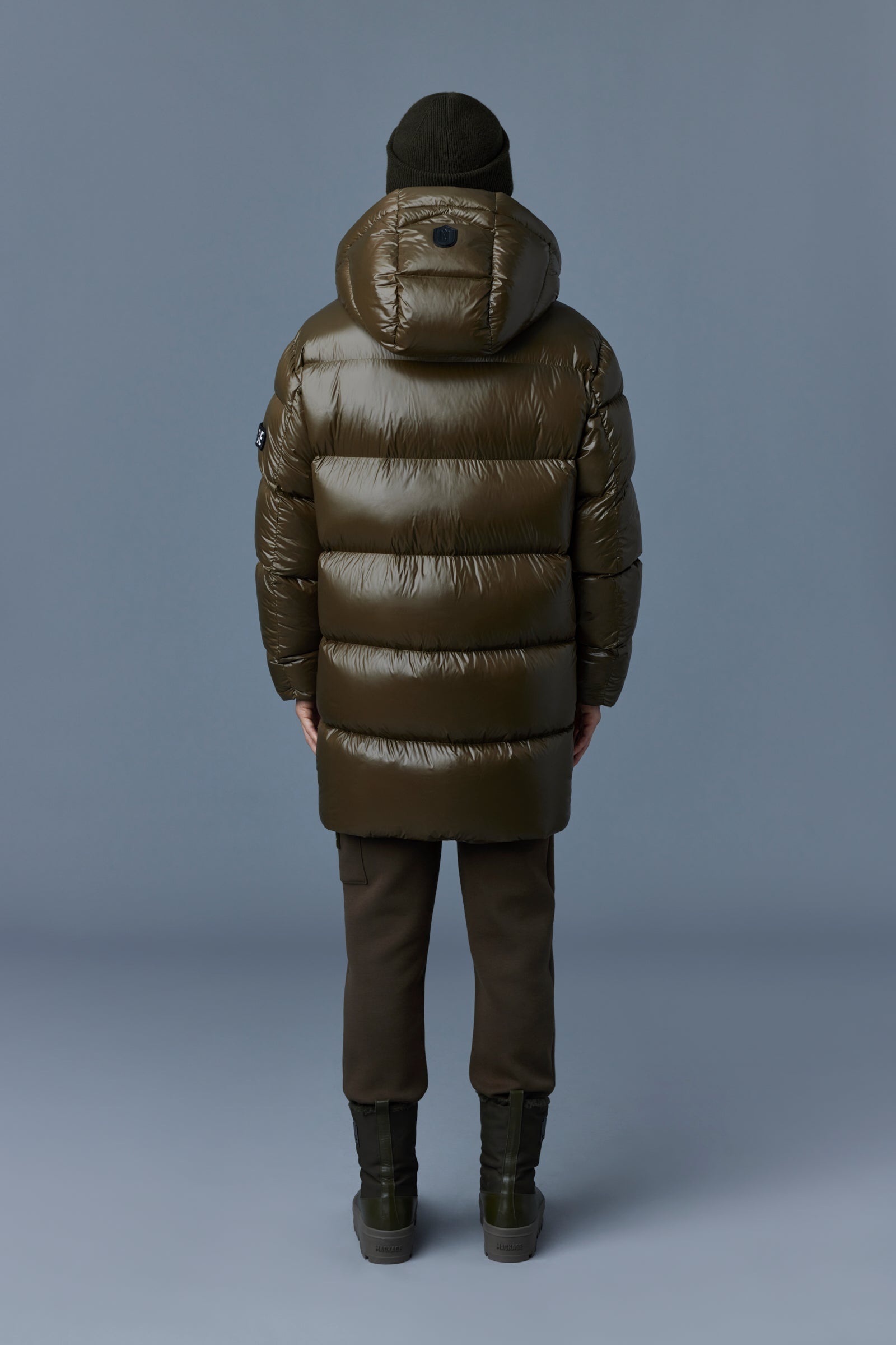 KENDRICK lustrous light down parka with hood - 4