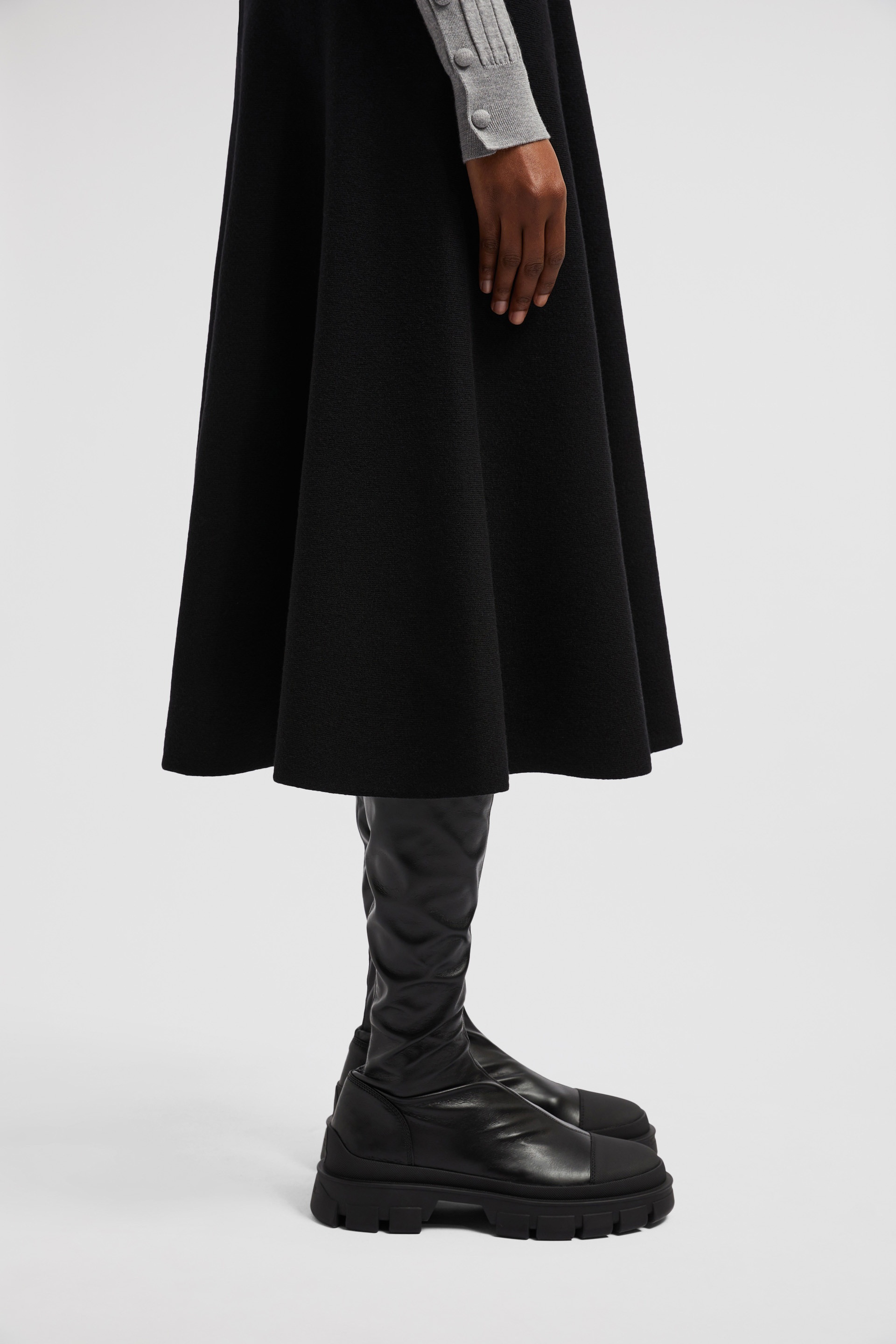 Wool & Cotton Midi Skirt - 6