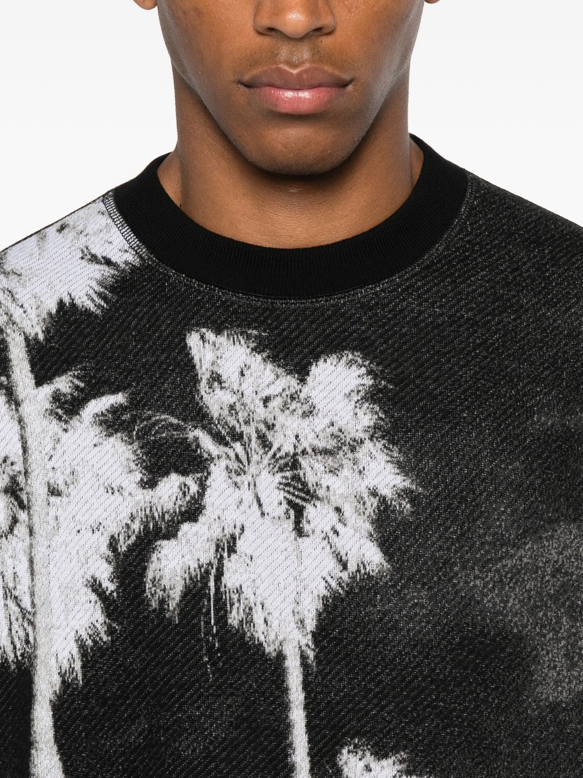 Palm Angels PMHE086F25KNI001 1001BLACK-WHITE - 3