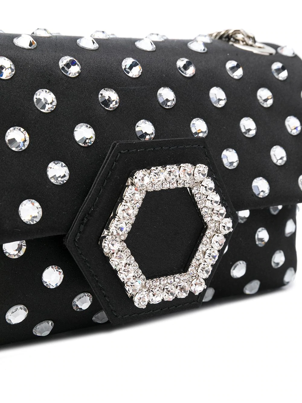 crystal-embellished shoulder bag - 4