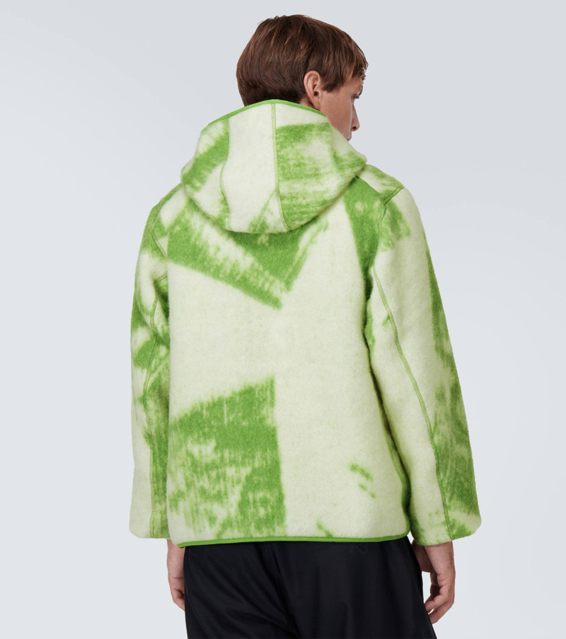 Printed wool-blend fleece jacket 4