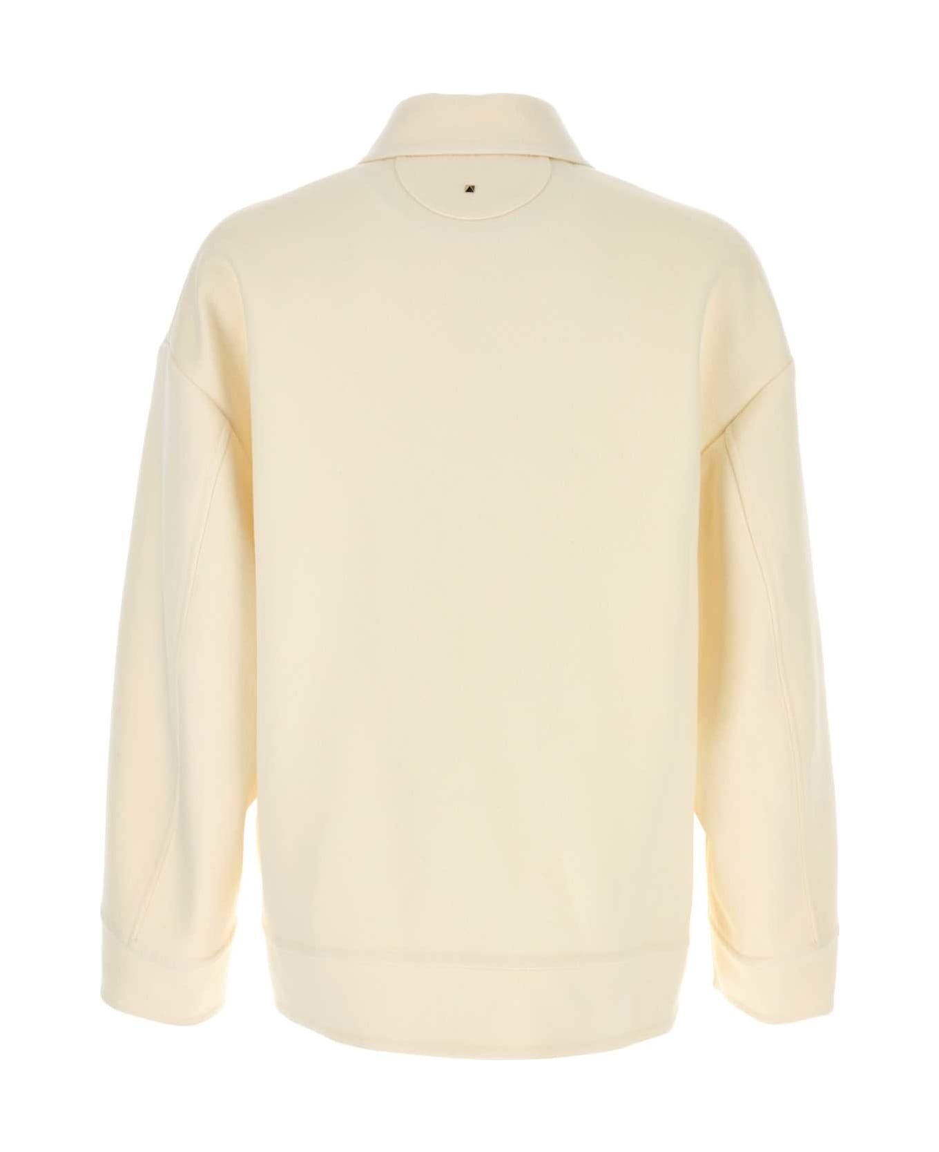 Ivory Wool Blend Shirt - 2