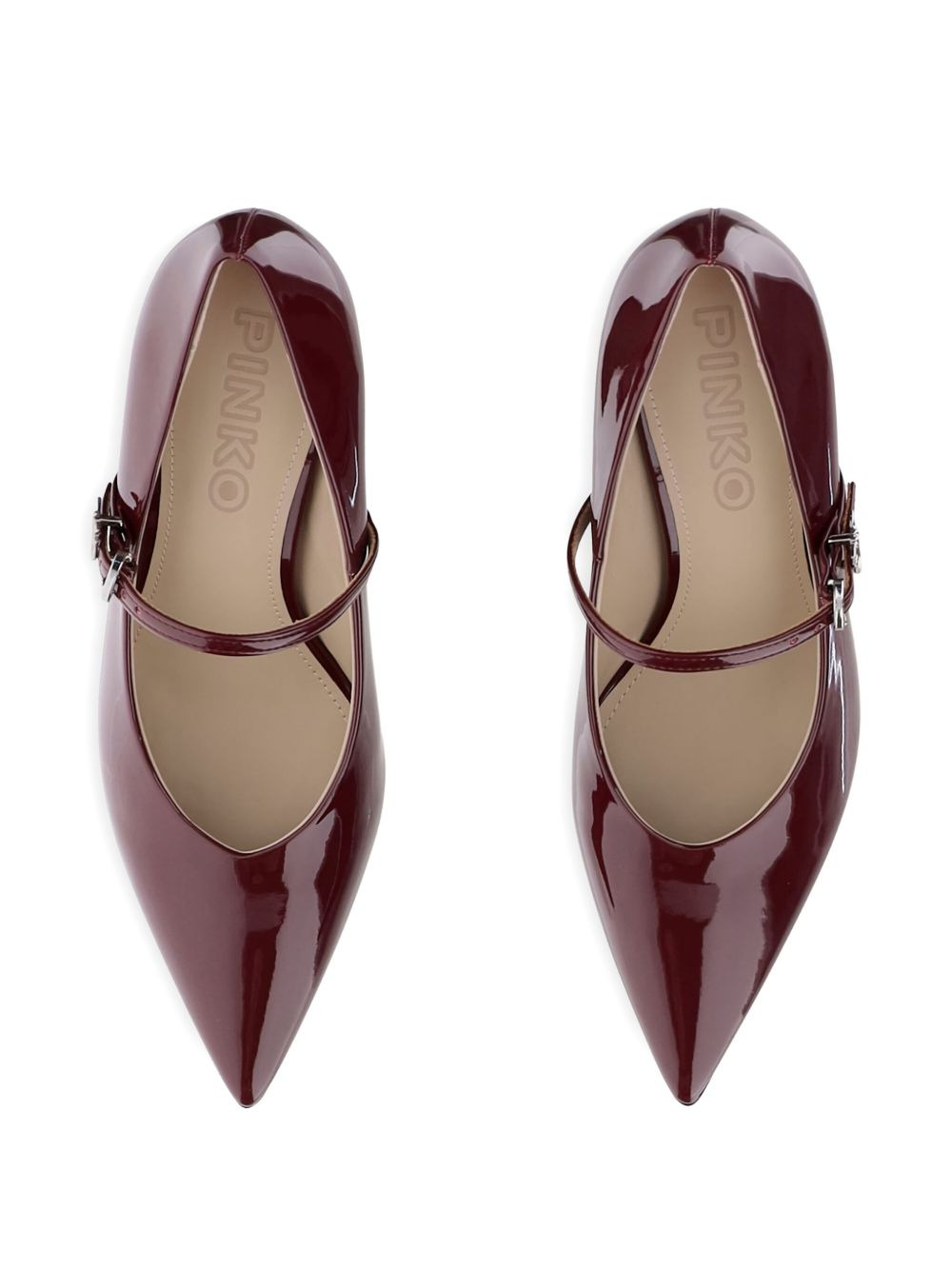 80MM patent leather ankle-strap pumps - 3