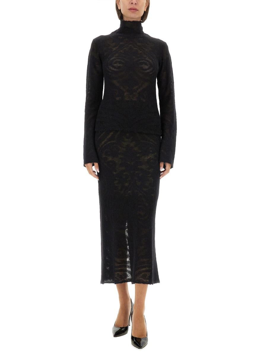 Etro Etro Jacquard Knit Skirt | baltini | REVERSIBLE