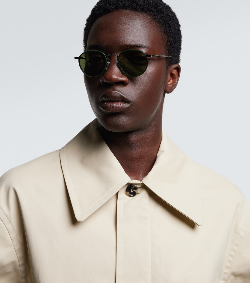 Bottega Veneta Forte Panthos round sunglasses outlook