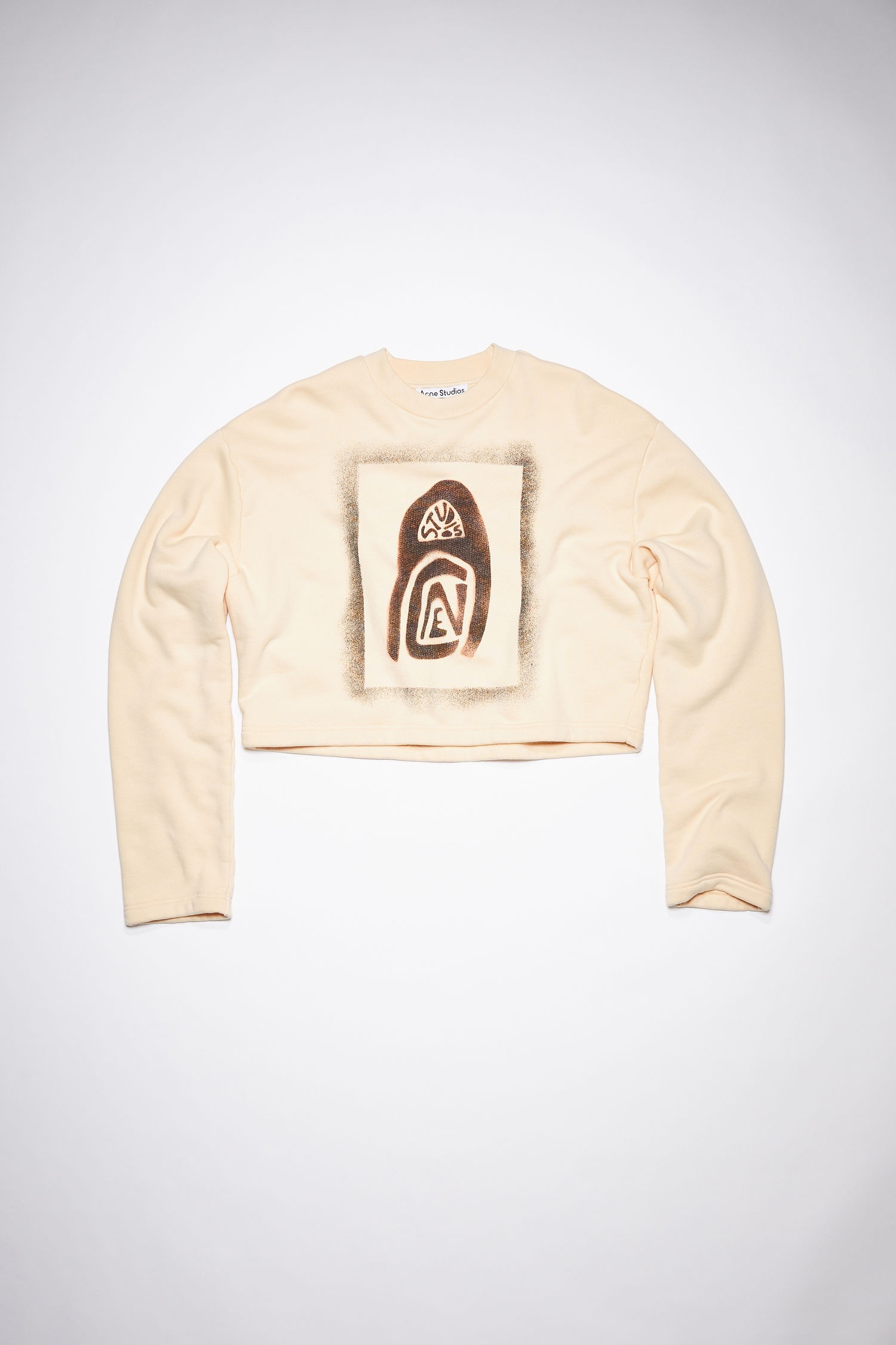 Crew neck sweatshirt - Oat beige - 1