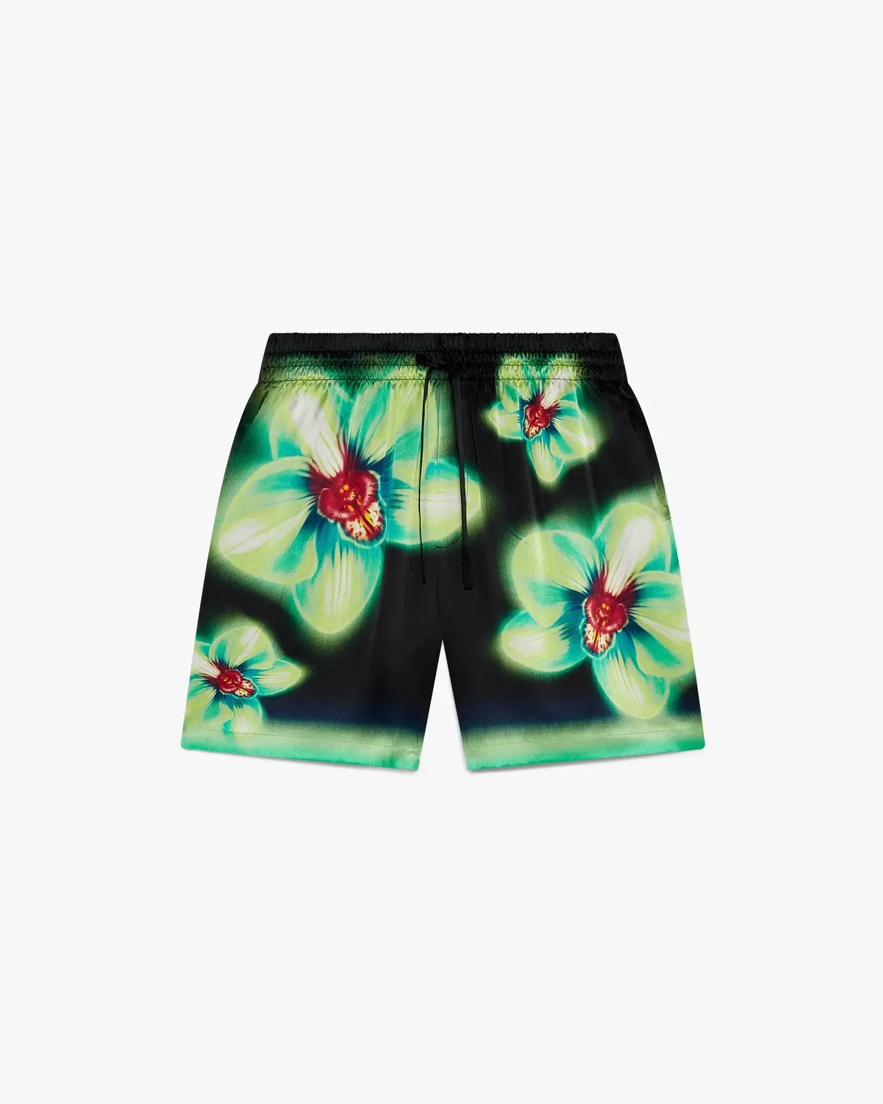 Orchid Glitch Silk Shorts | Casablanca Paris - 1
