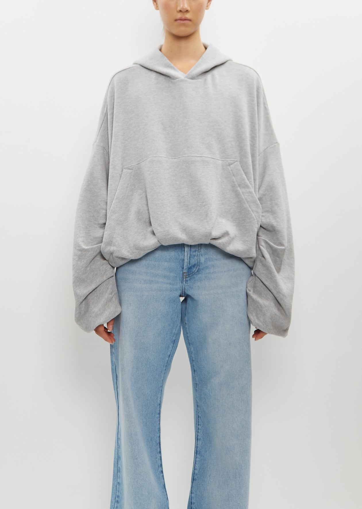 Hannett Hoodie — Grey Melange - 1