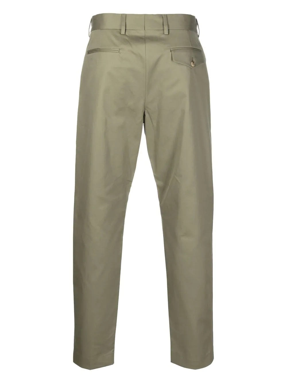 straight-leg cotton trousers - 2