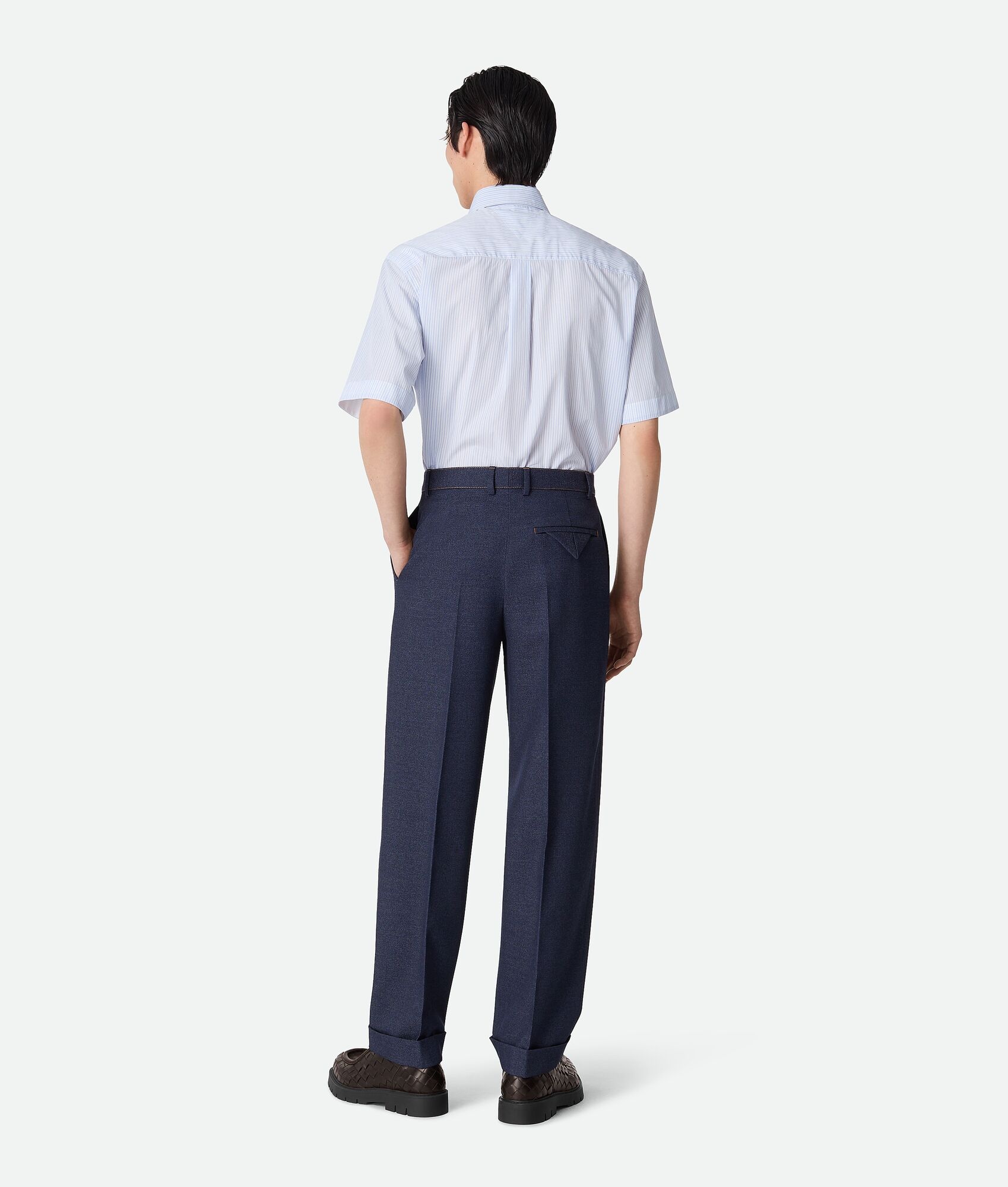 Melange Wool Drill Pants - 3