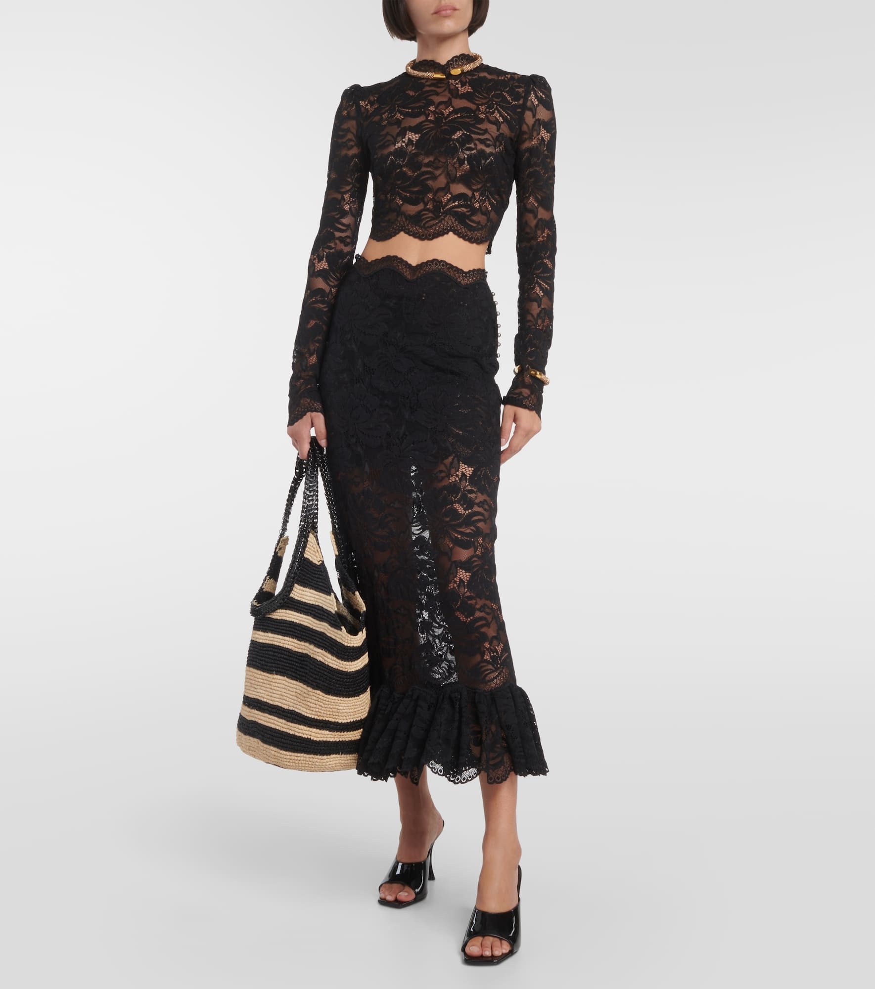 Lace midi skirt - 2