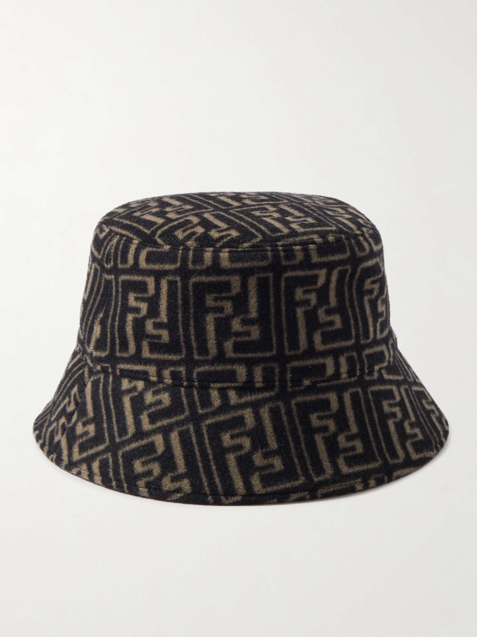 Logo-Jacquard Wool and Silk-Blend Felt Bucket Hat - 3