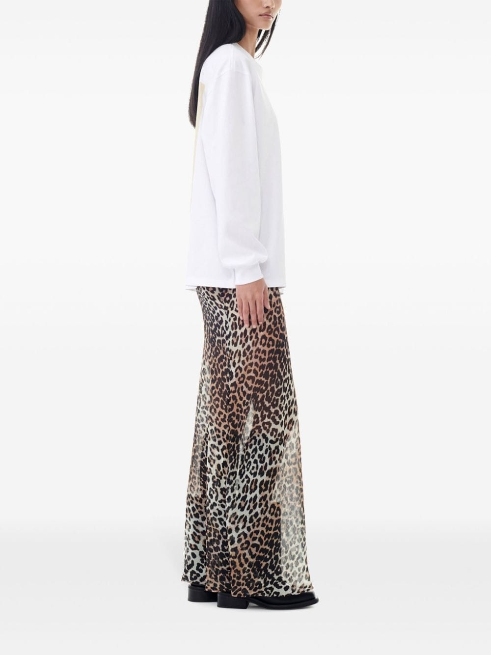 logo-print cotton sweatshirt - 3