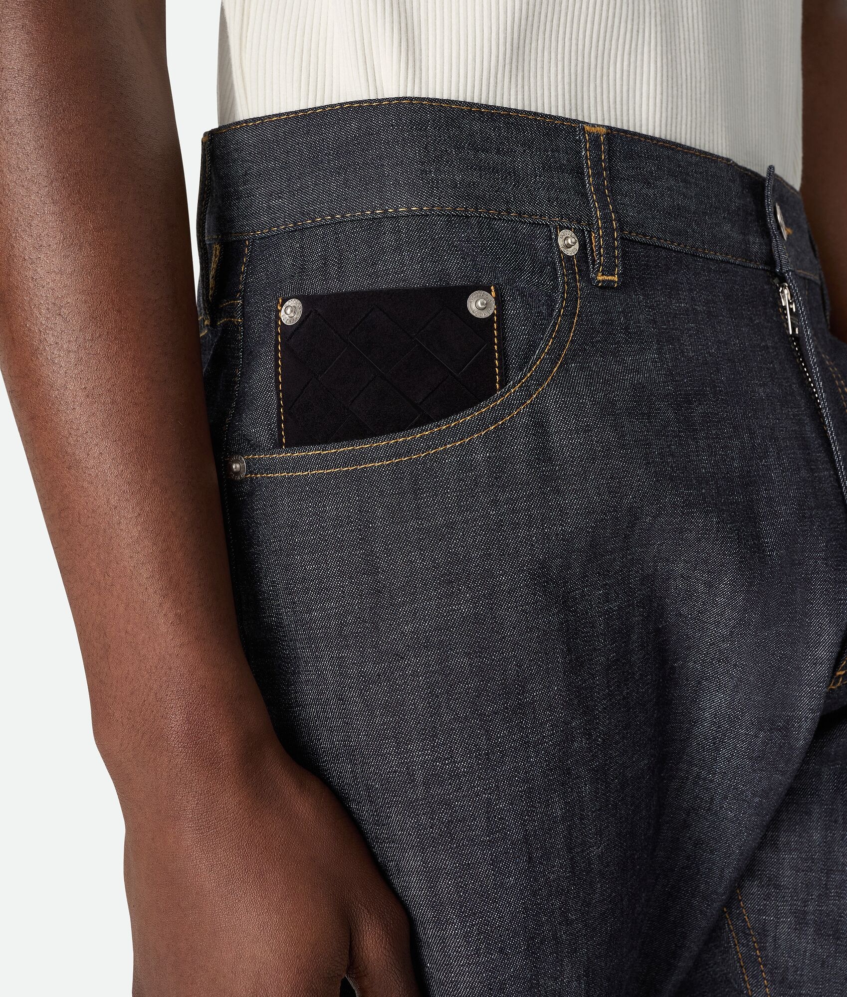 Rinsed Indigo Wide Leg Jeans - 4