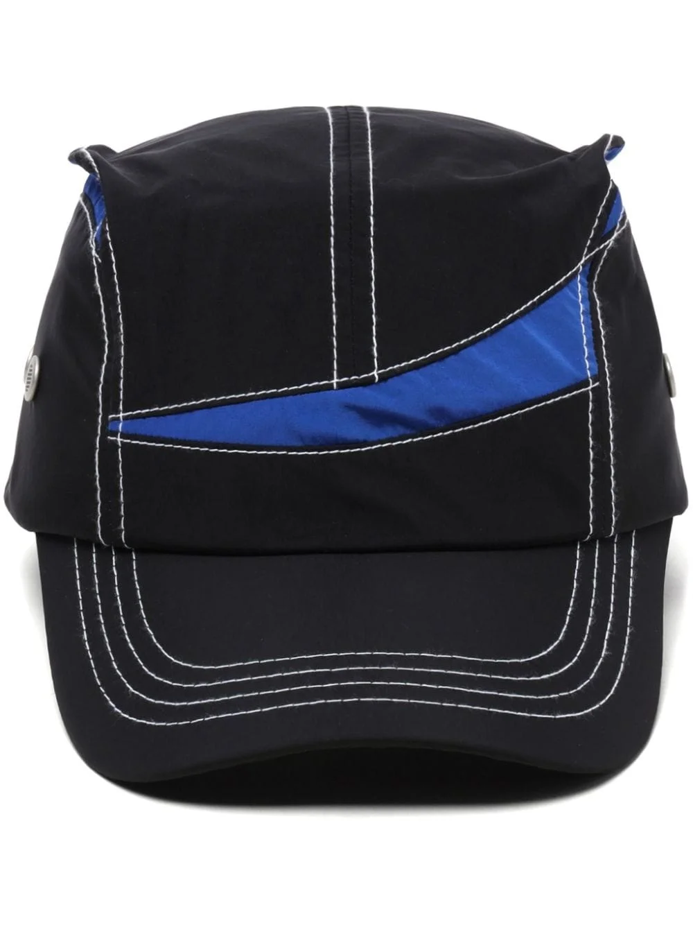 colour-block panelled cap - 1