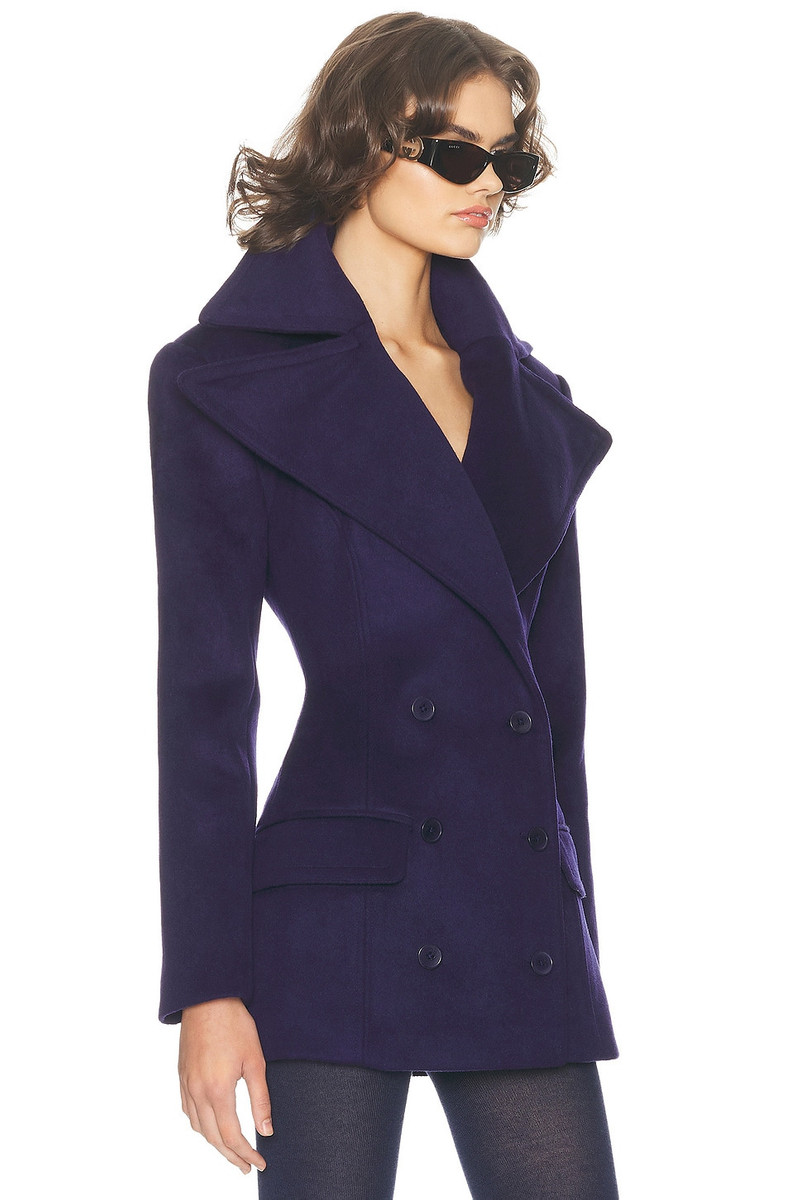 HELSA The Dramatic Collar Peacoat outlook
