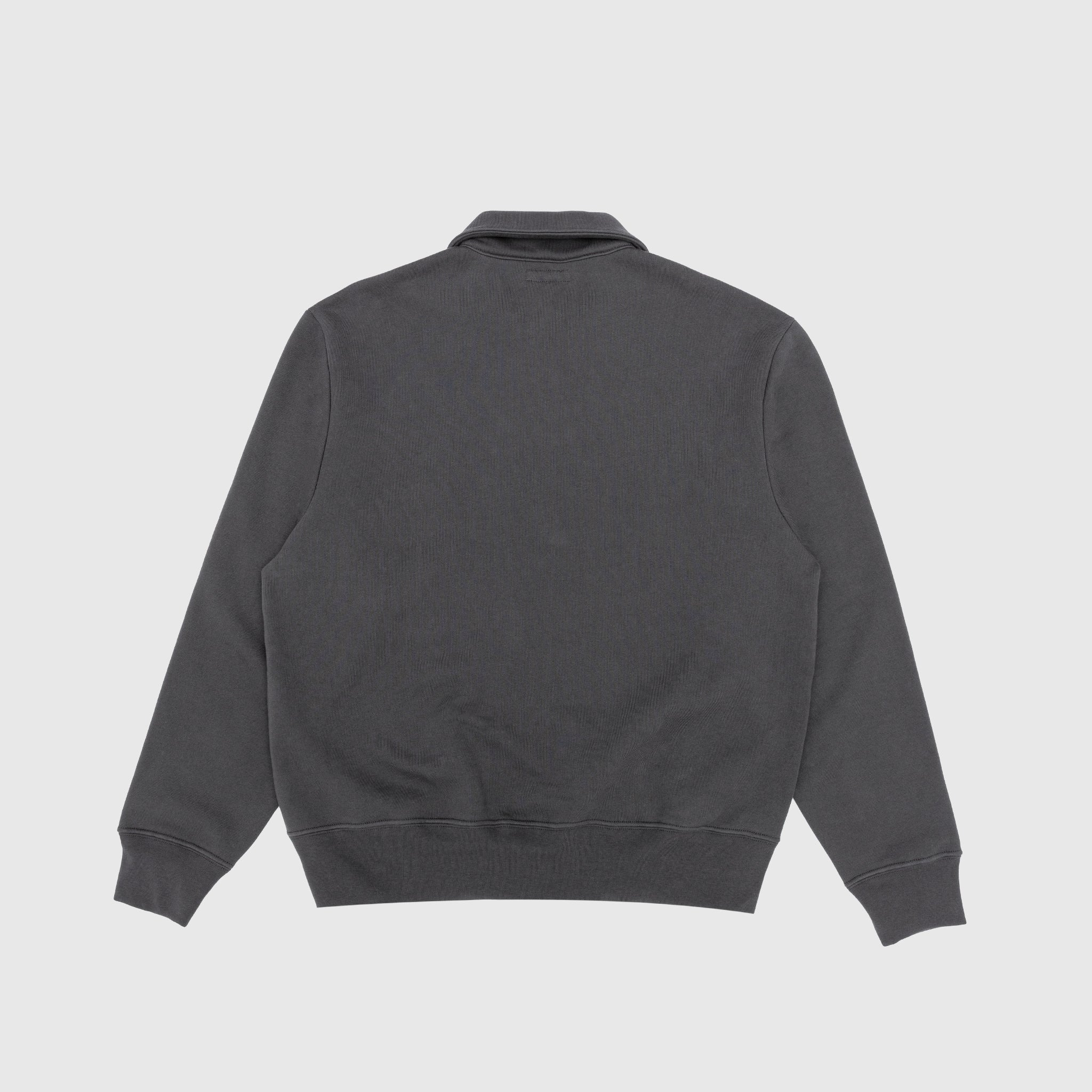 COTTON WOOL QUARTER ZIP SWEATSHIRT - 6