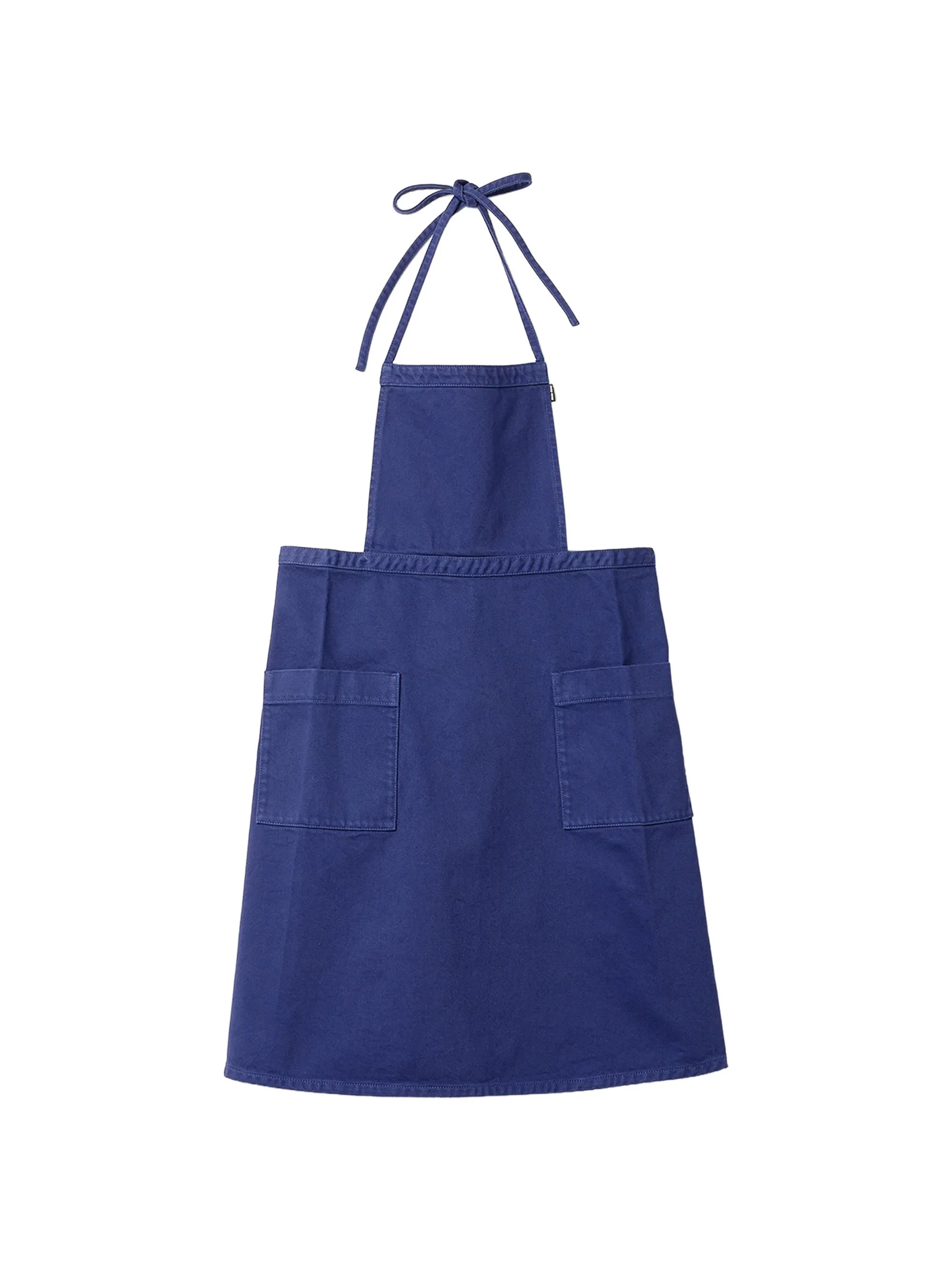 Garment-Dyed Gabardine Apron - Blue - 1