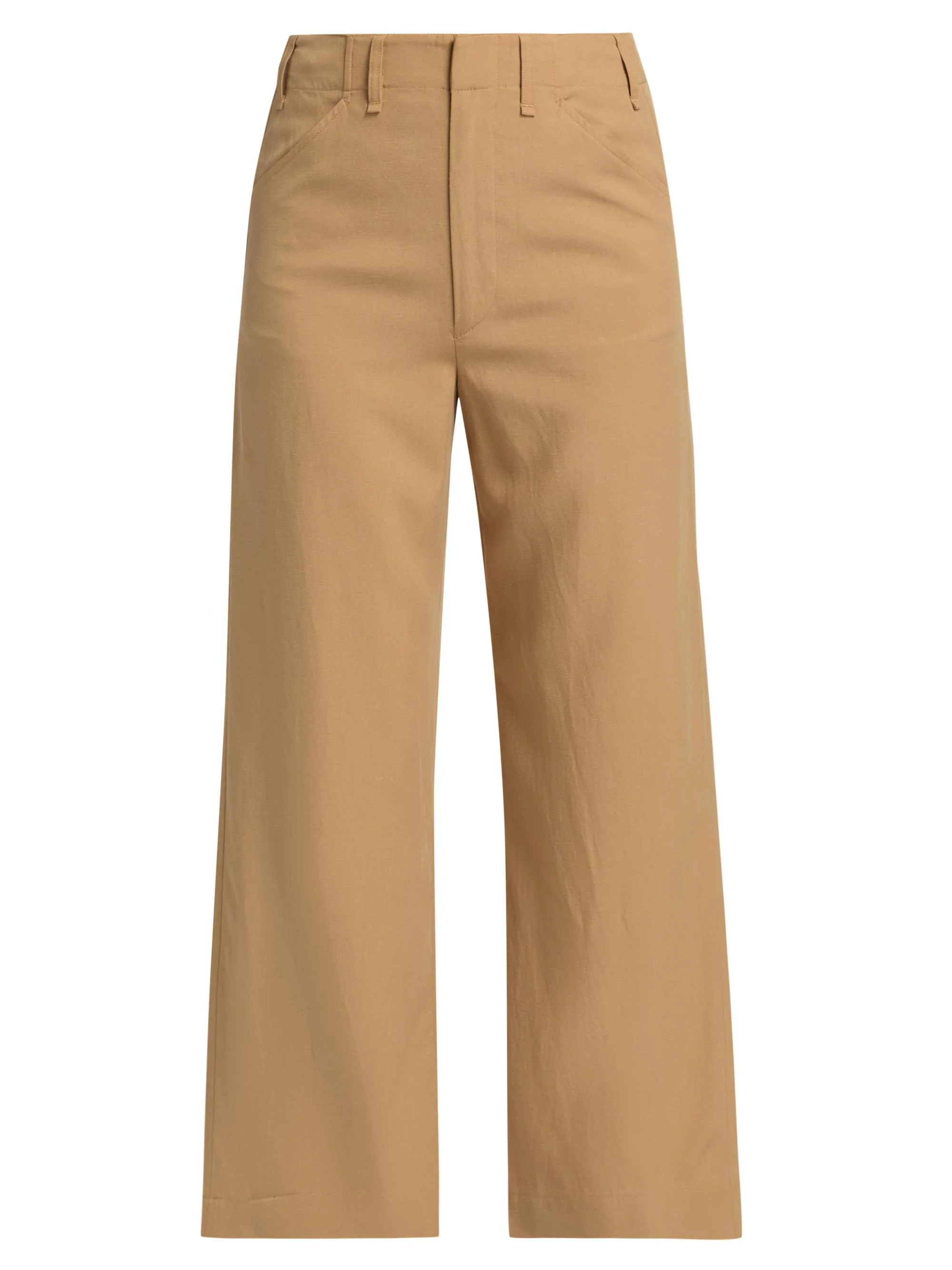 Women's Allison Linen-Blend Pants - Fawn - 1