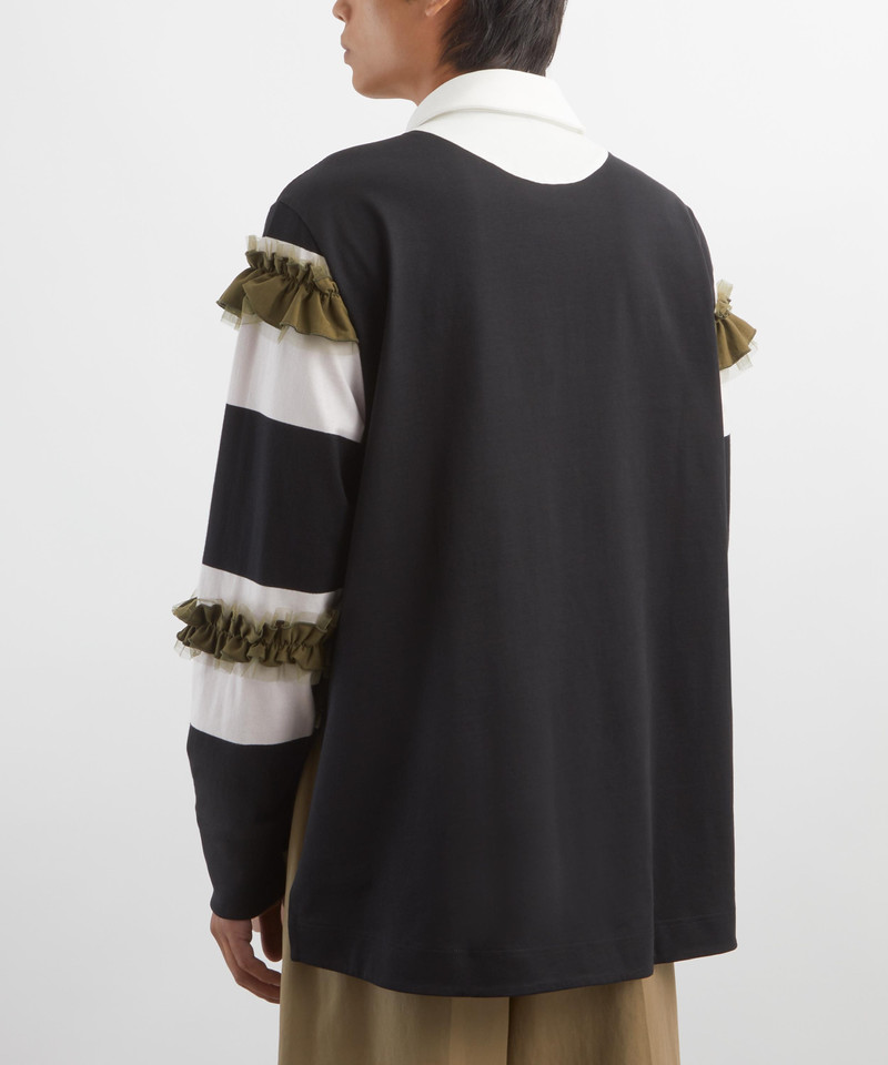 Turbo Embellished Ruffle Rugby Shirt 4