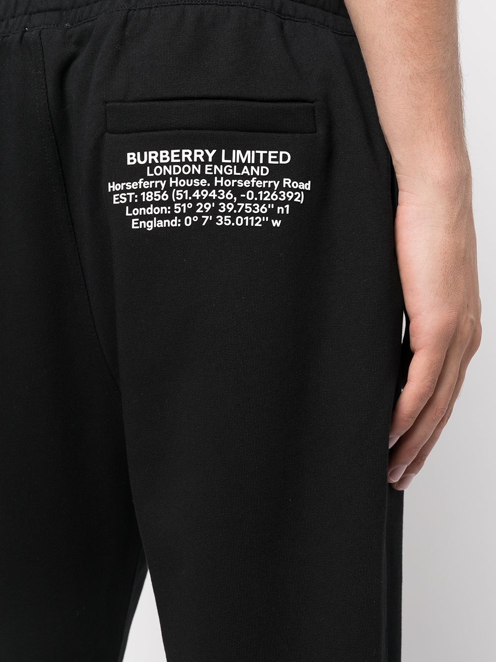 rear logo-print casual track pants - 5