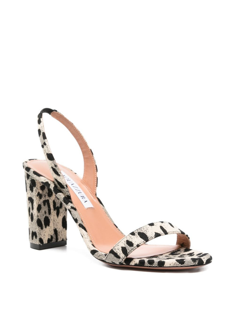AQUAZZURA animal-print heeled sandals outlook