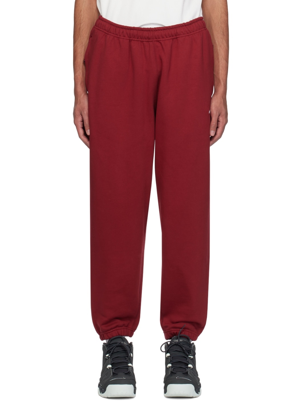 Red Solo Swoosh Sweatpants - 1