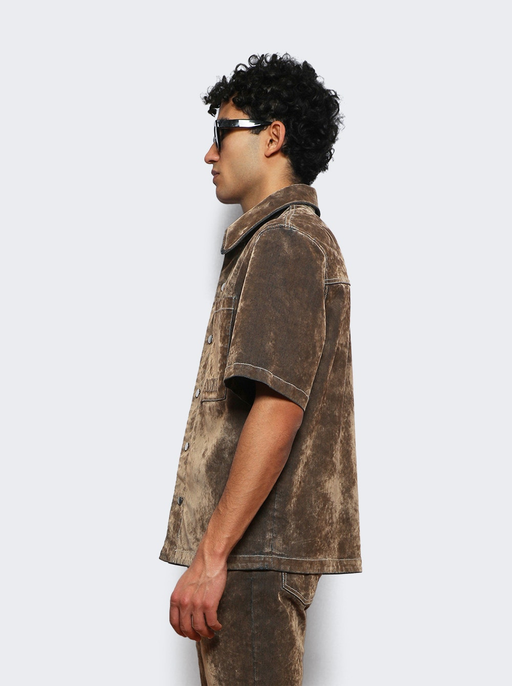 Velvet Camp Shirt Tan - 3