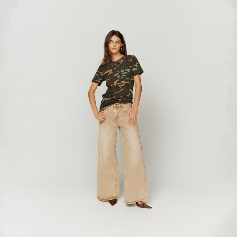CLASSIC SAND WIDE LEG DENIM 1