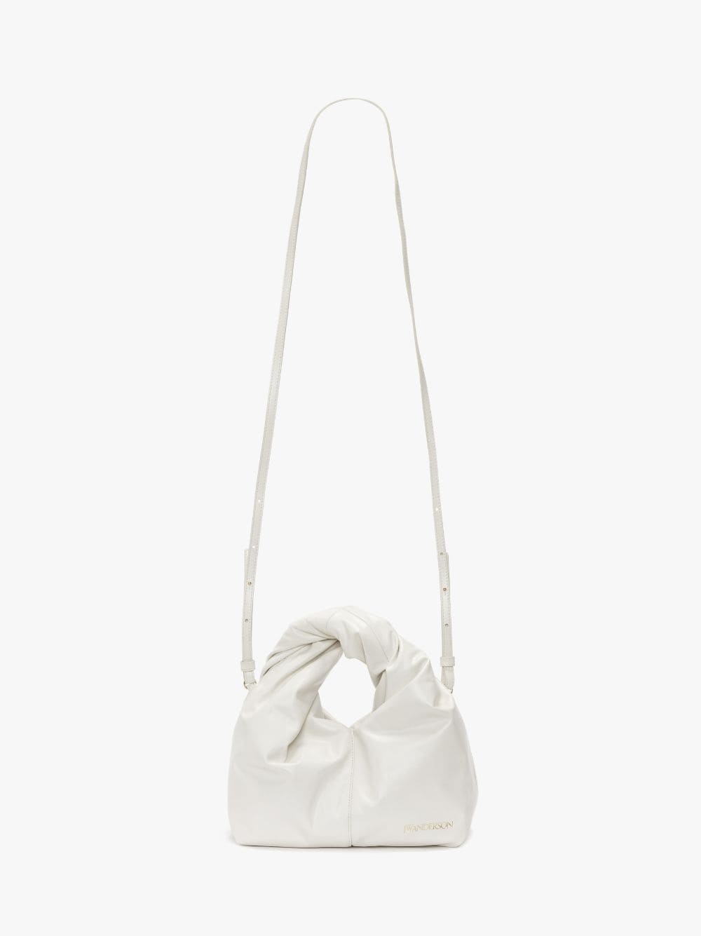 MINI TWISTER HOBO WITH STRAP - LEATHER CROSSBODY BAG - 6