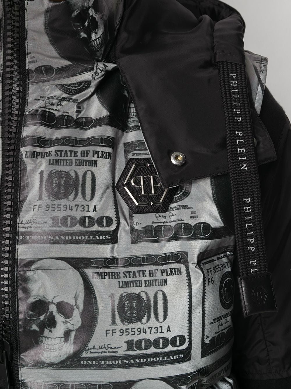 SKull Dollar feather down vest - 5