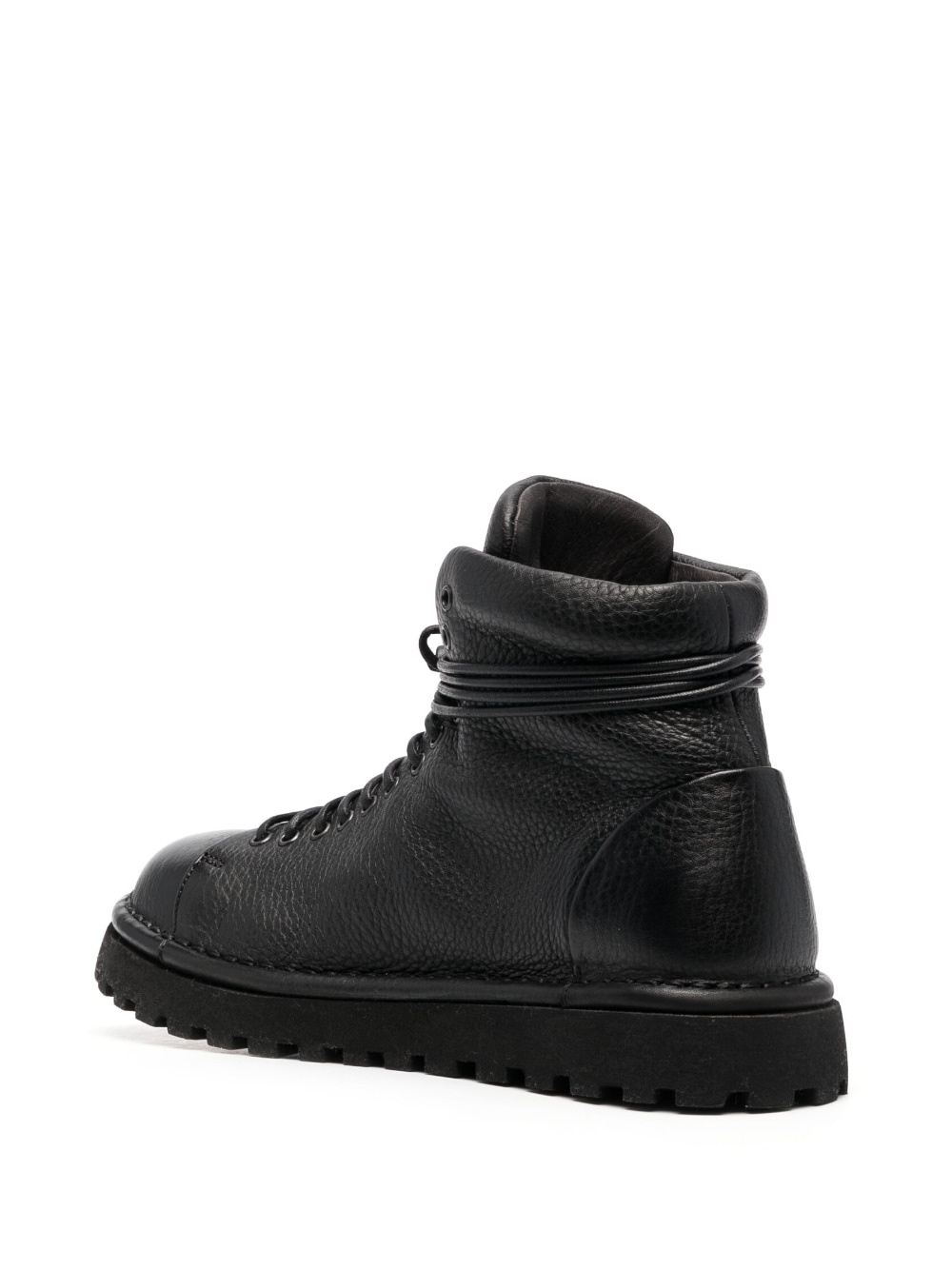 lace-up leather ankle boots - 3