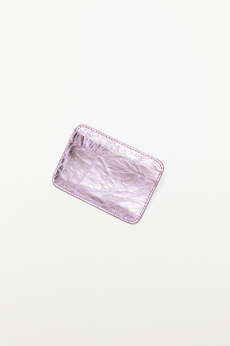 Leather card holder - Lavender purple 4