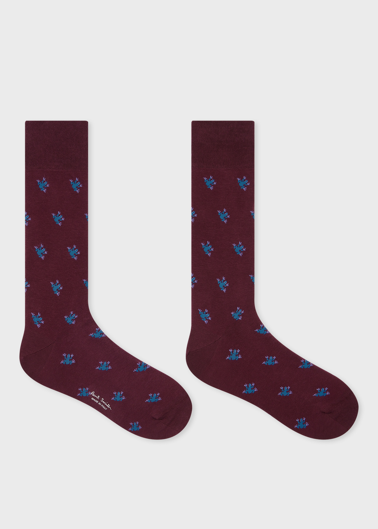 Red Cotton 'Frog' Socks - 2