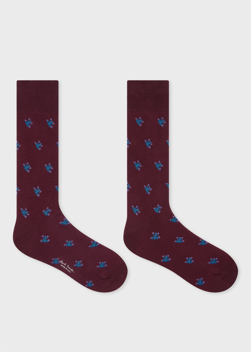 Paul Smith Red Cotton 'Frog' Socks outlook