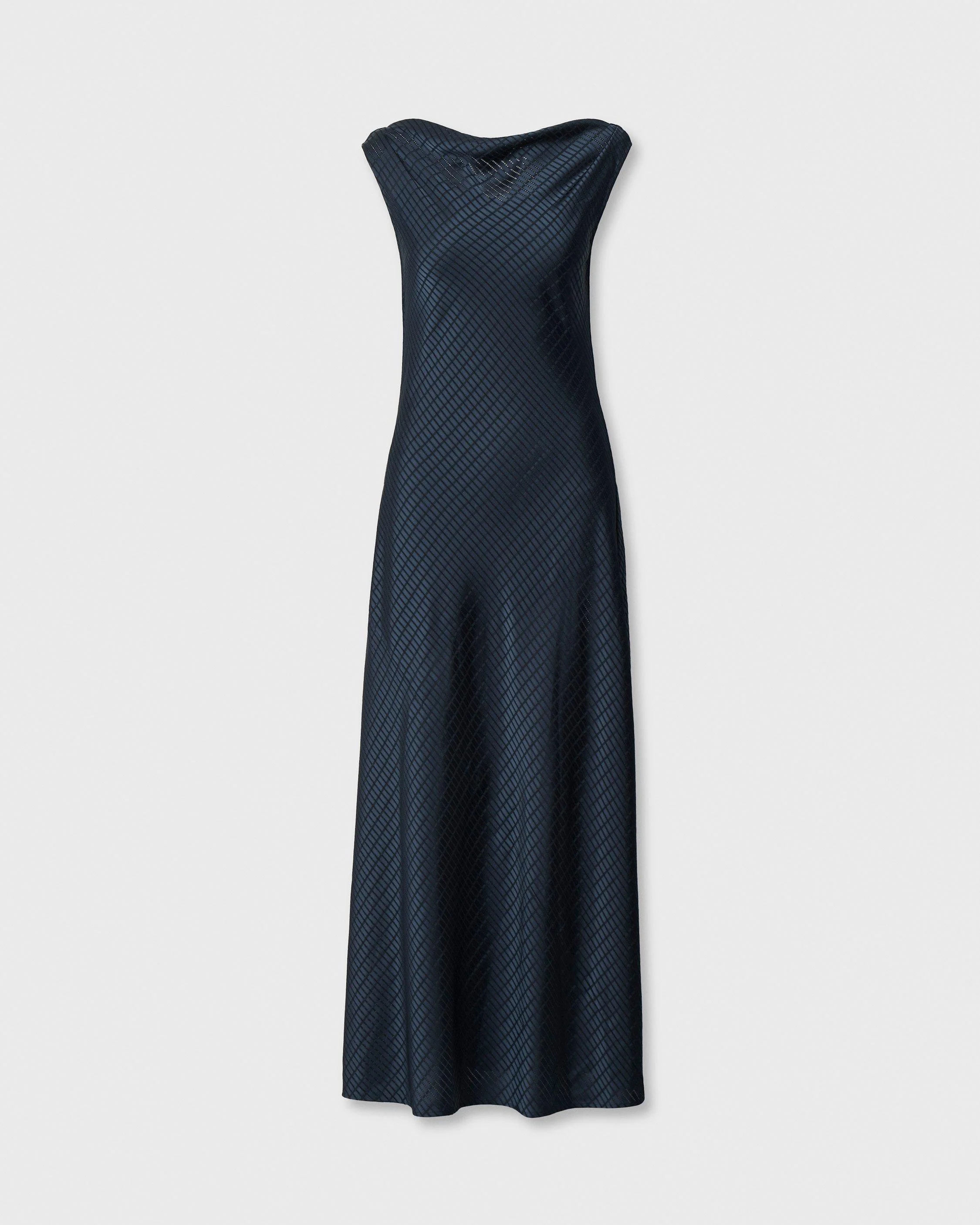 Jessica Textured Satin Dress - 1