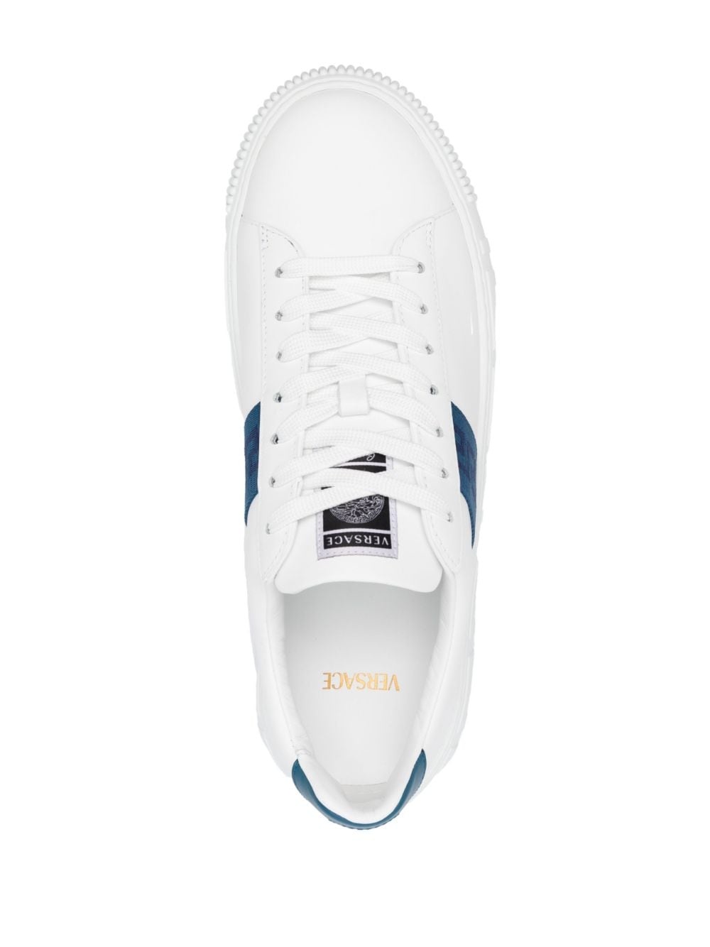 Greca stripe low-top sneakers - 4