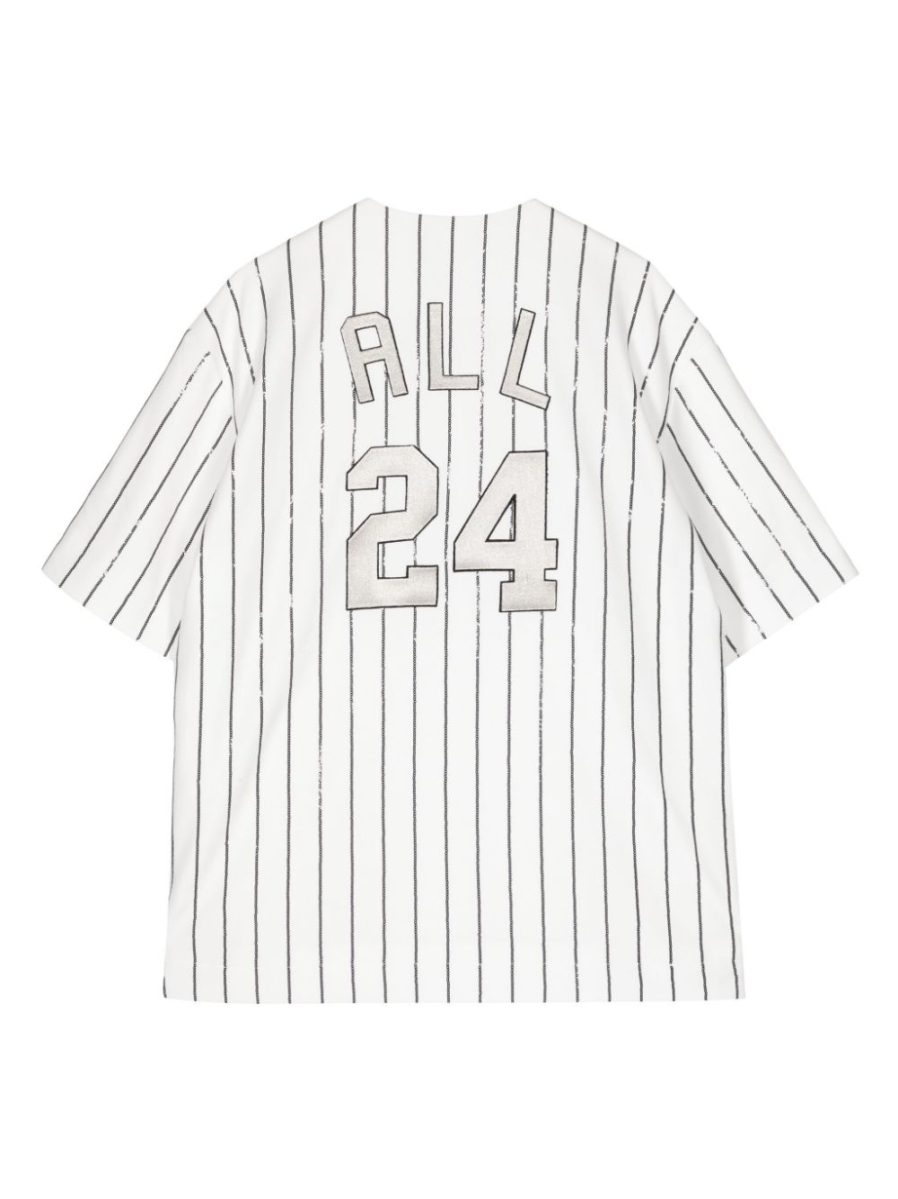 logo-print striped T-shirt - 2