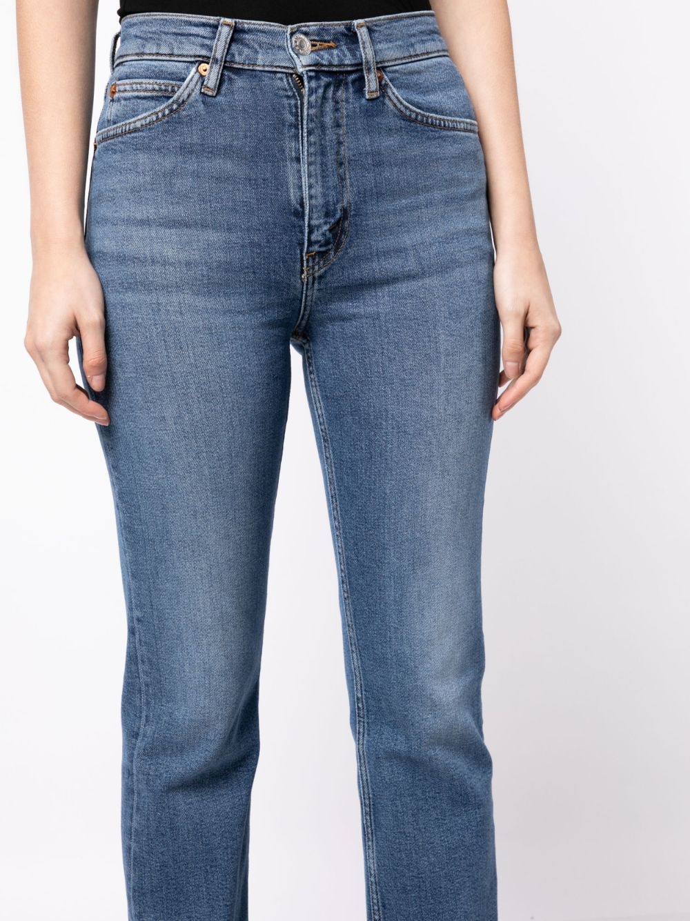 70s straight-leg cropped jeans - 5