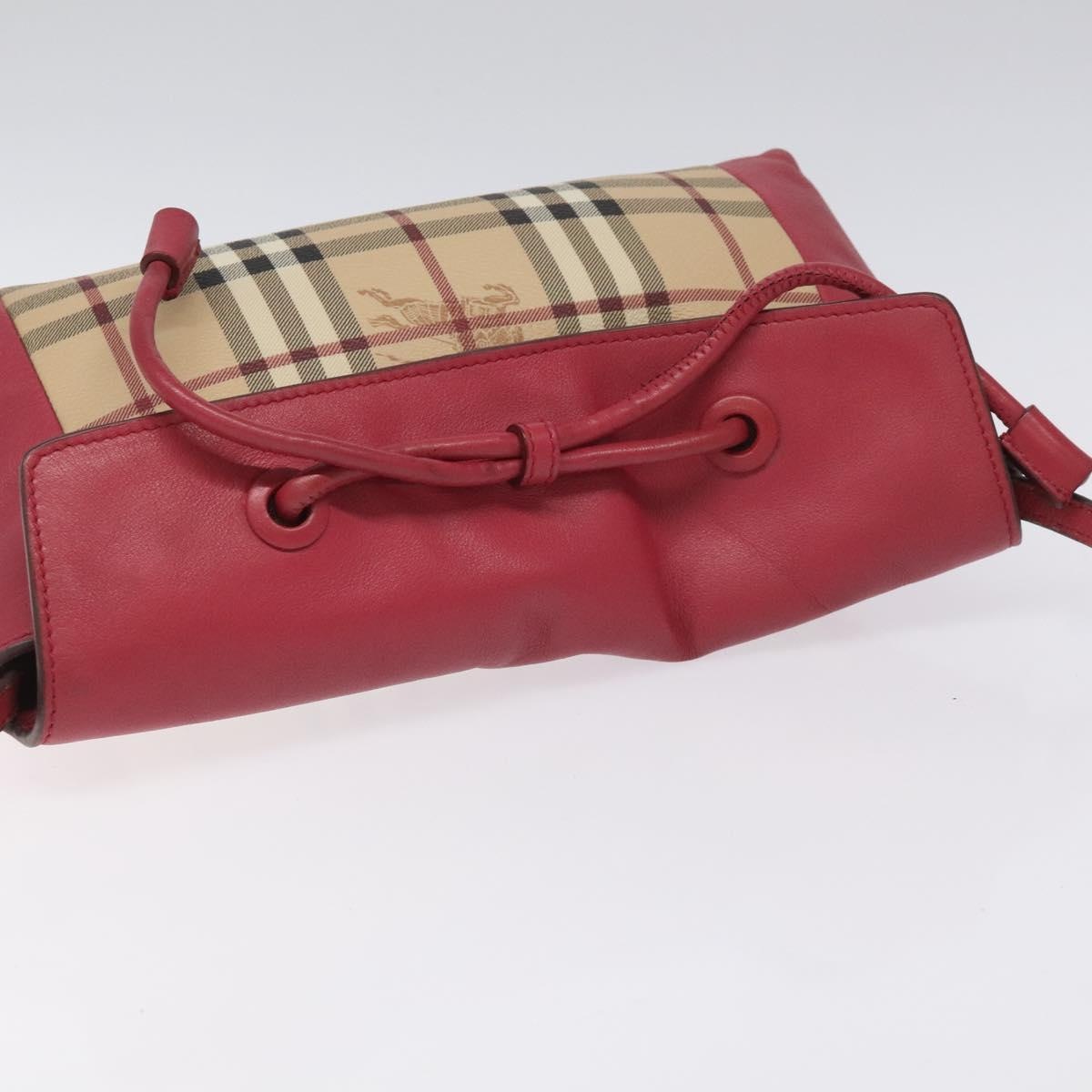 Burberry Nova Check Shoulder Bag Pvc Pink Beige - 6