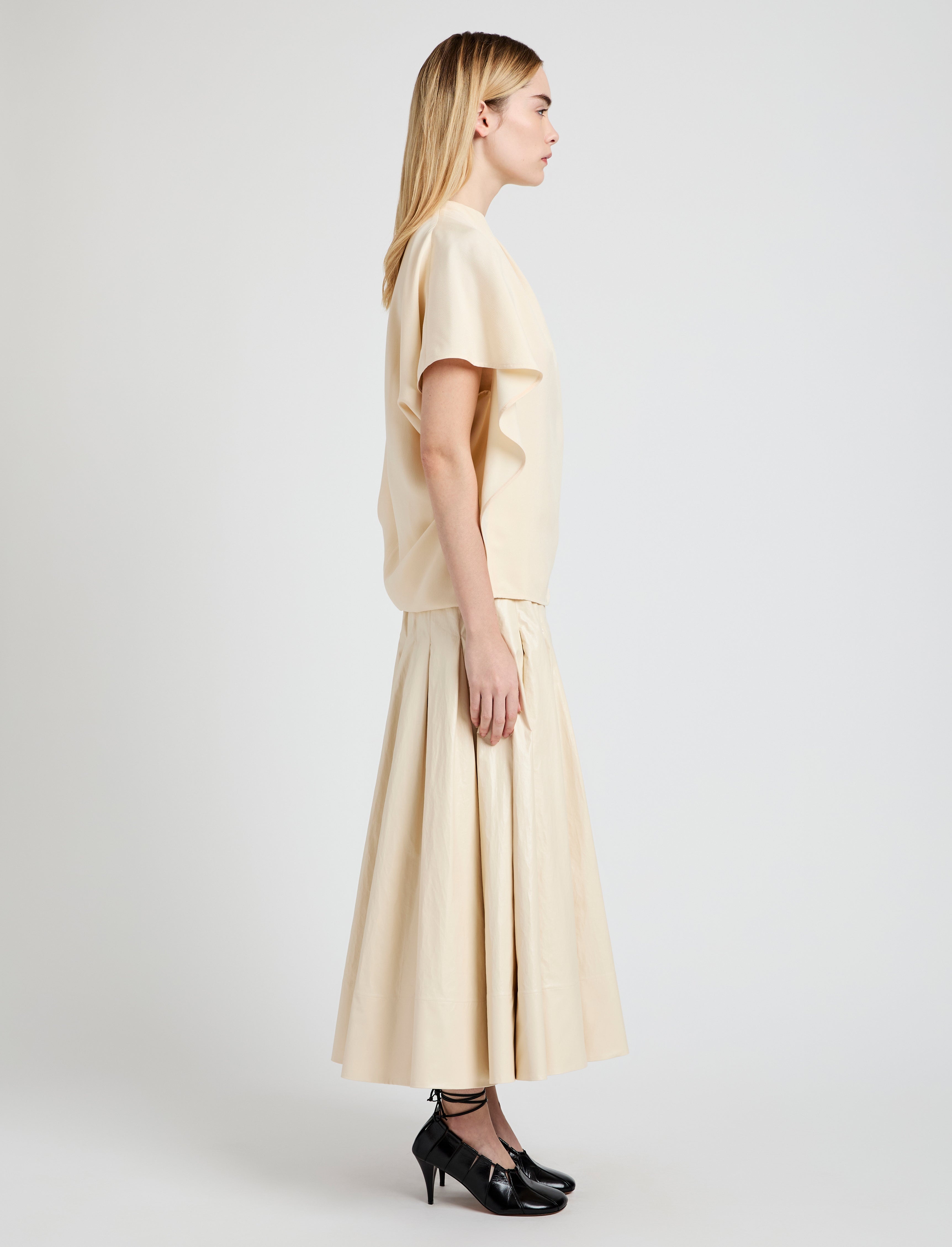 Etta Top in Hammered Viscose - 4