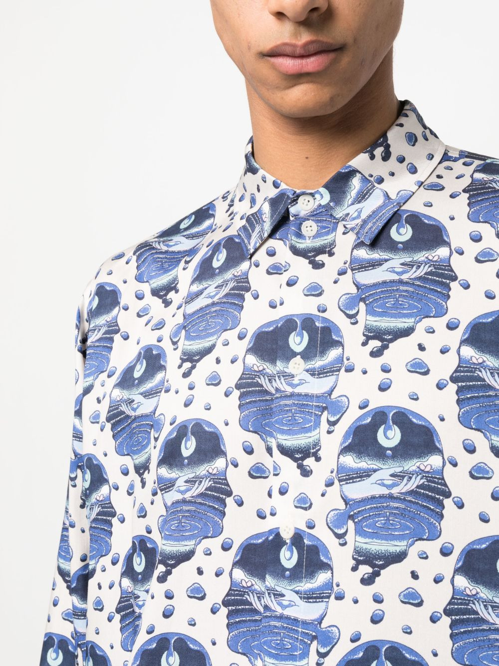 graphic-print long-sleeve shirt - 5
