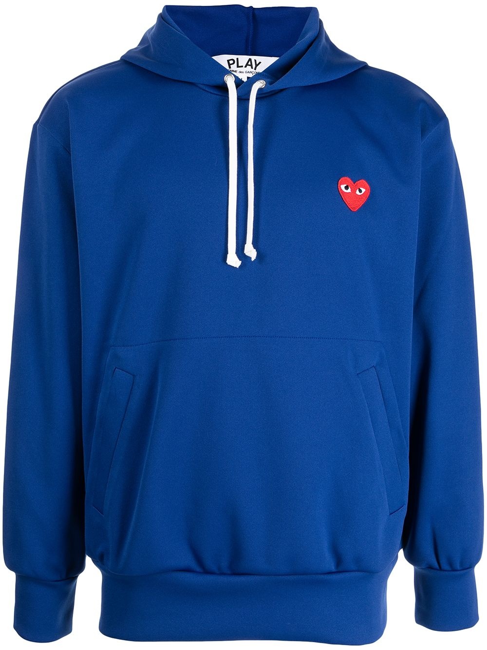 logo-patch drawstring hoodie - 1