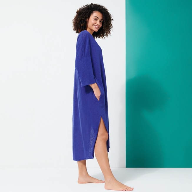 Women Linen Dress Solid - 8
