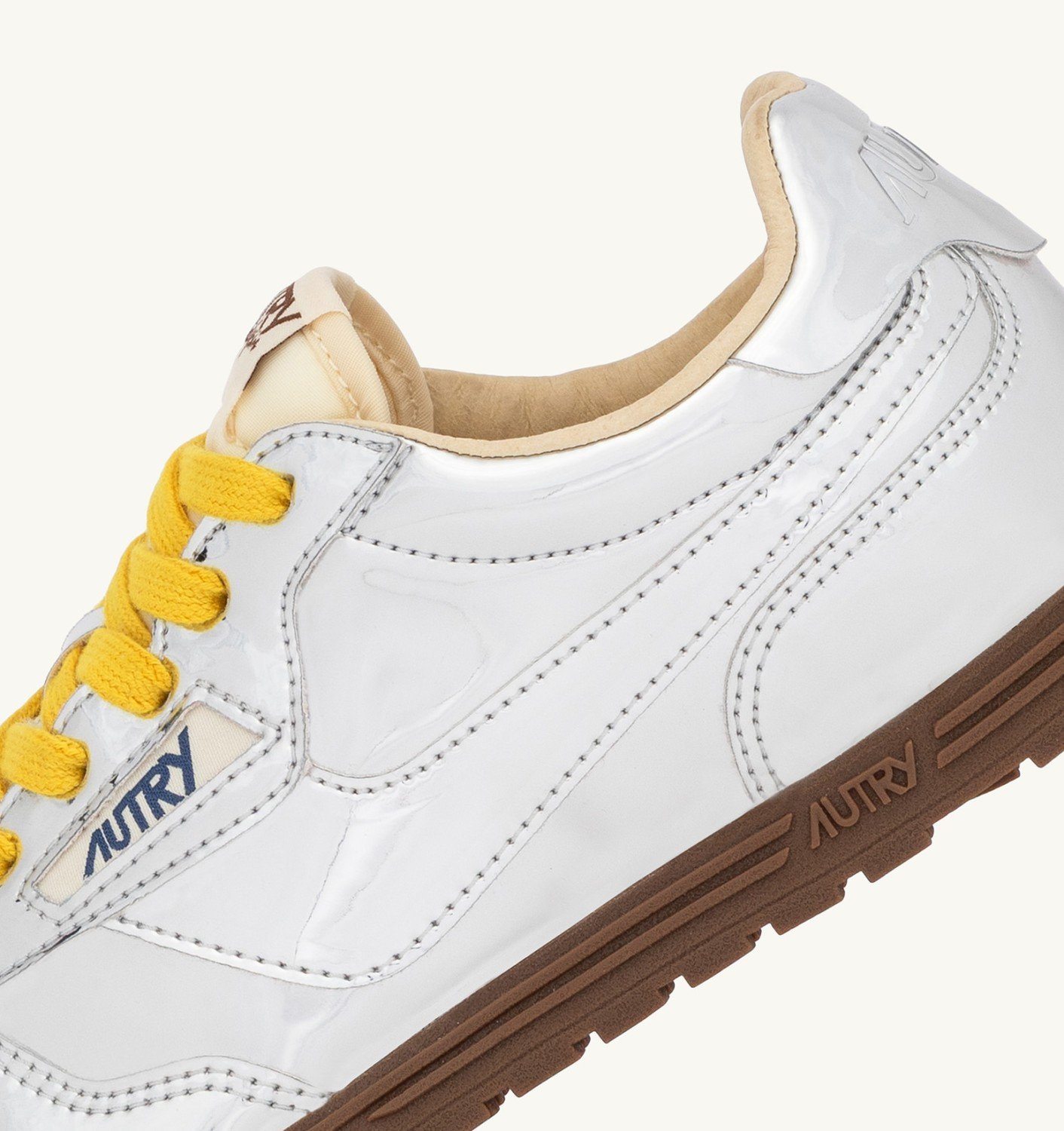 WINDSPIN SILVER MIRRORED SNEAKERS - 6