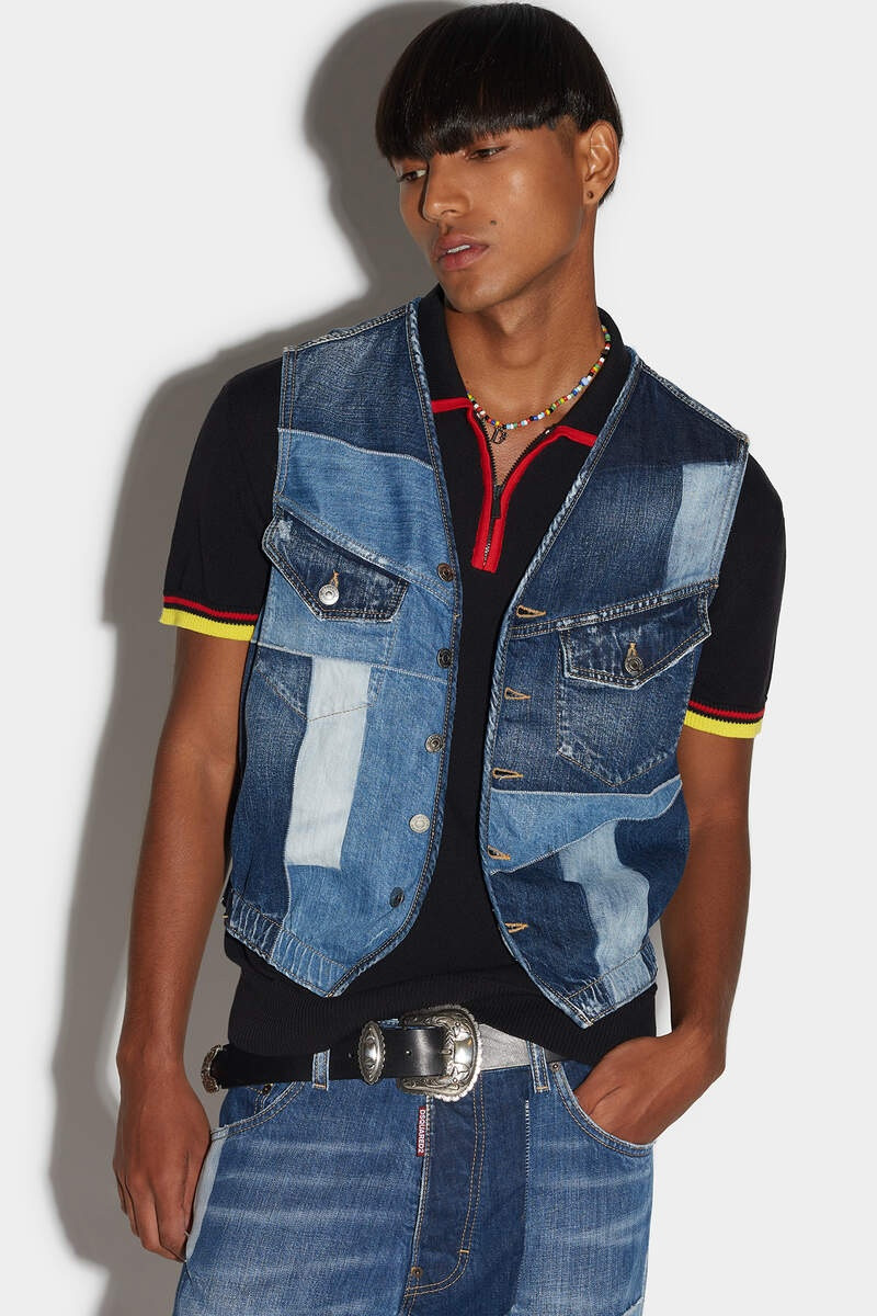 PATCHWORK WASH VEST 3