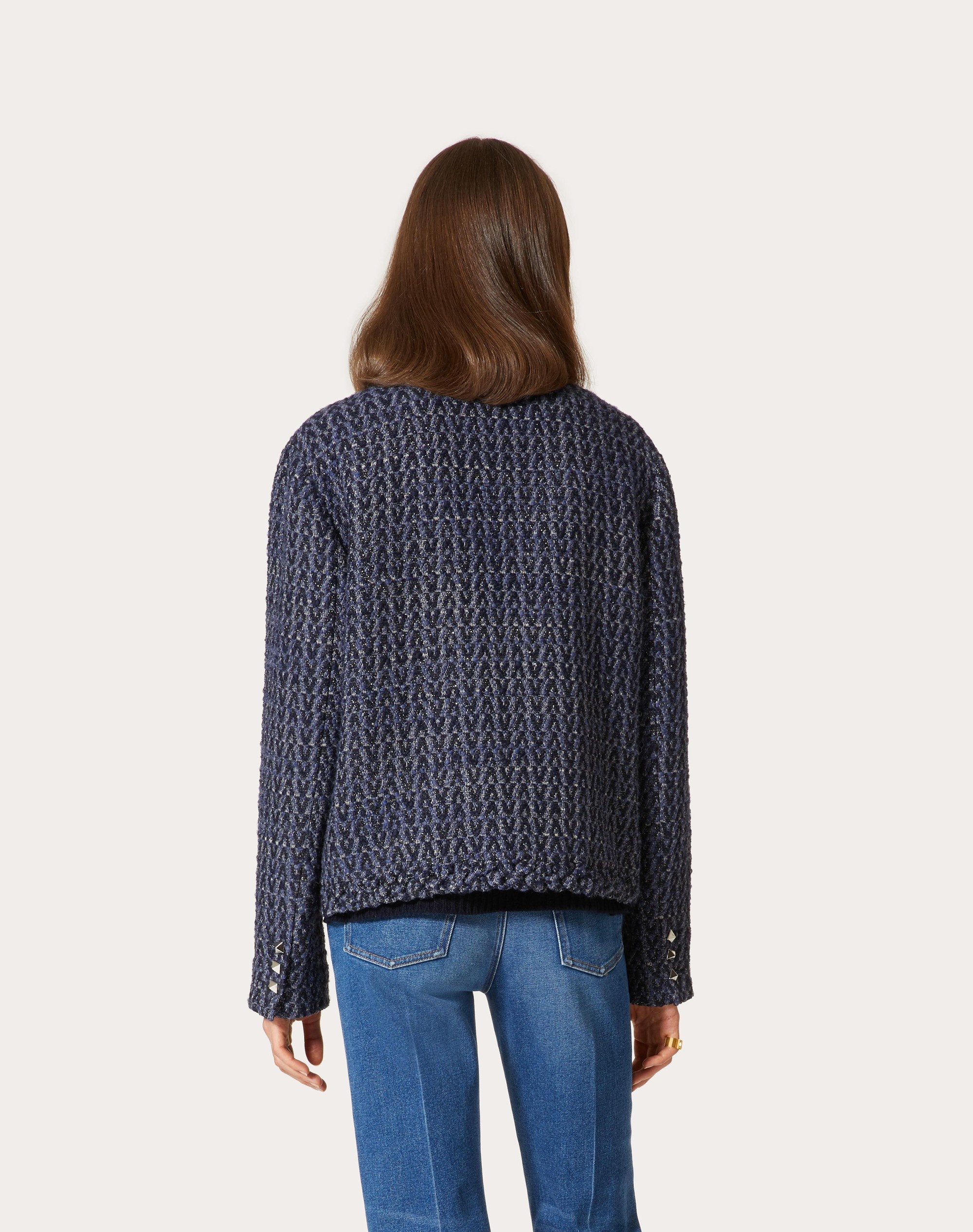 JACKET IN OPTICAL VALENTINO TWEED - 4