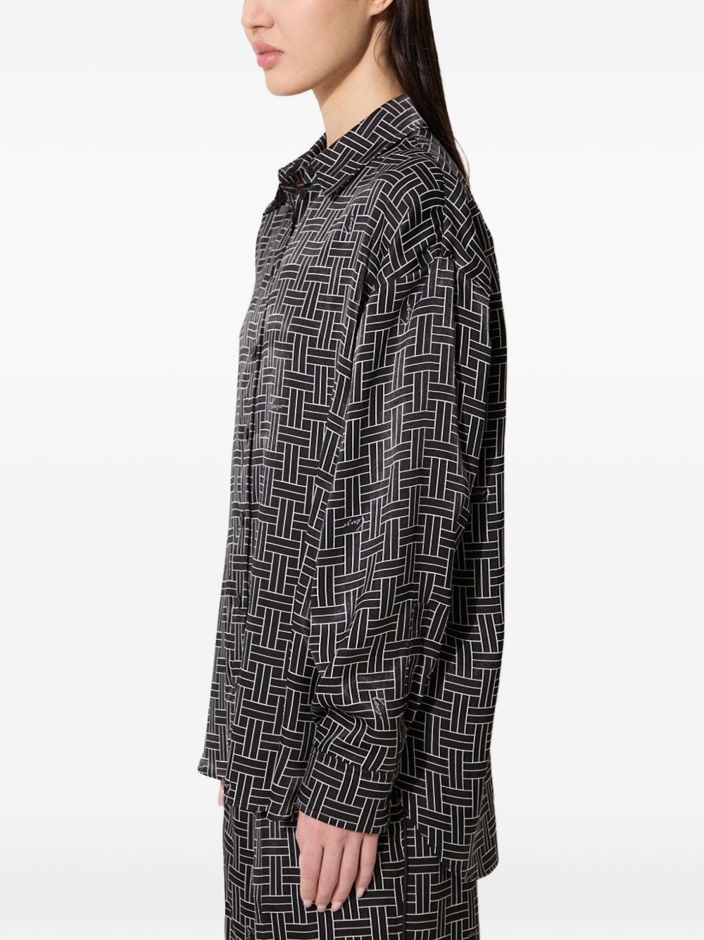 geometric-pattern shirt - 2