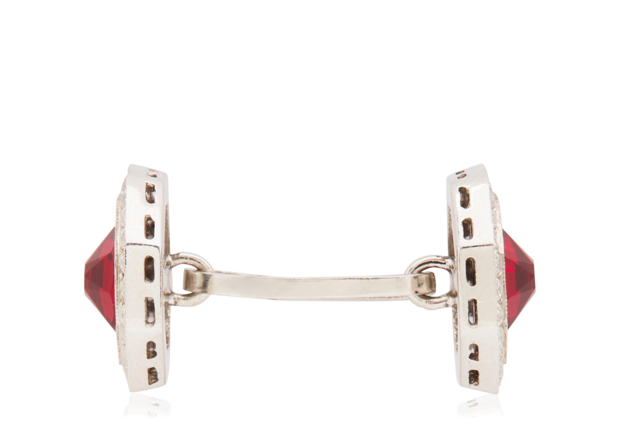 DIAMOND OCTAGON CUFFLINKS - 2