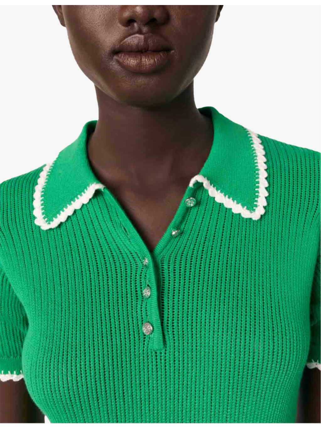 Embroidered-Trim Slim-Fit Cotton Polo - 5